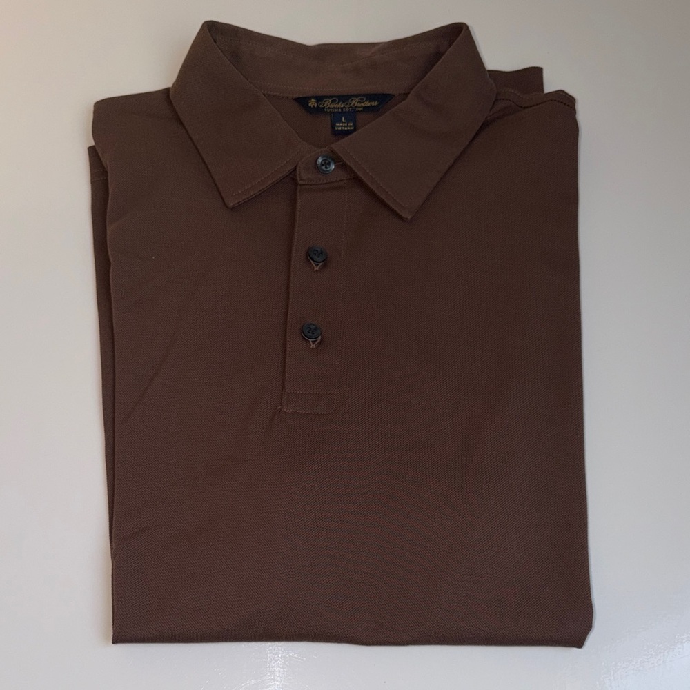 EUC Brooks Brothers Premium Extra-Fine Supima® Cotton Pique Polo Shirt Large